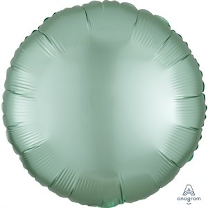 M.18'' ROND VERT MENTHE SATIN LUXE