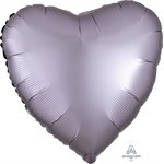 18''M.SATIN LUXE GREIGE HEART