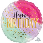 M.18'' WATER COLOR BIRTHDAY H / S