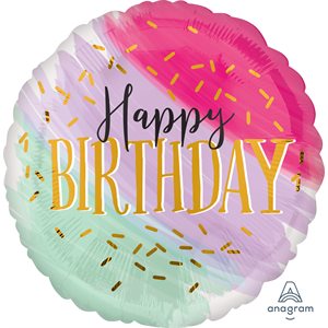 18'' M. WATER COLOR BIRTHDAY H / S