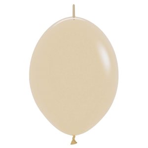 "12"" Fashion White Sand Link-O-Loons (25pcs)"
