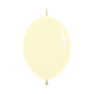 "06"" Pastel Matte Yellow Link-O-Loons (50pcs)"