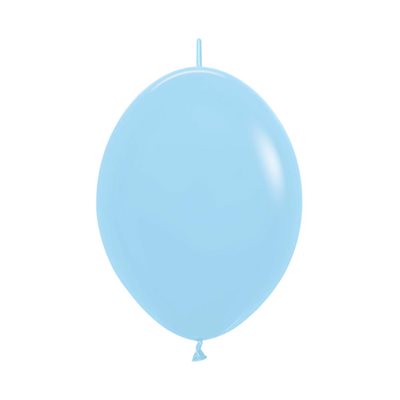 "Link-O-Loons Bleu Pastel Mat 06"" (50pcs)" "Link-O-Loons Bleu Pastel Mat 06"" (50pcs)"