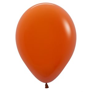 "5"" Fashion Sunset Orange Round (50pcs)"