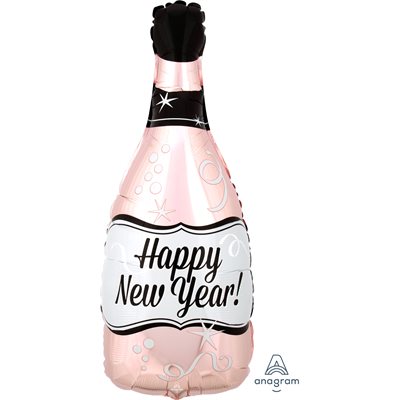 26'' M.HNY ROSE GOLD BUBBLY BOTTLE
