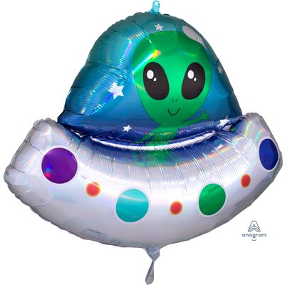 M.28'' ALIEN SPACE SHIP IRRIDESCENT H / S M.28'' ALIEN SPACE SHIP IRRIDESCENT H / S