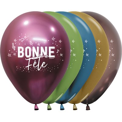 "11"" Bonne Fête Vibrant Reflex Assortment (50pcs) " "11"" Bonne Fête Vibrant Reflex Assortment (50pcs) "