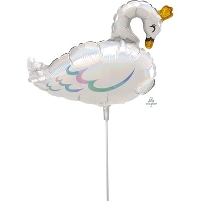14''M.IRIDESCENT SWAN