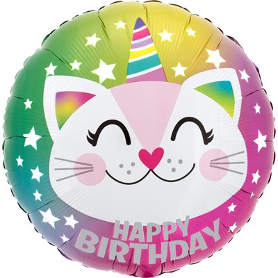 18'' M.BIRTHDAY CATICORN
