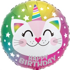 18'' M.BIRTHDAY CATICORN