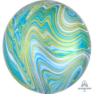 M.15'' BLUE GREEN MARBLEZ ORBZ