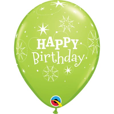 B.11'' BIRTHDAY SPARKLE LIME GREEN P / 50 B.11'' BIRTHDAY SPARKLE LIME GREEN P / 50