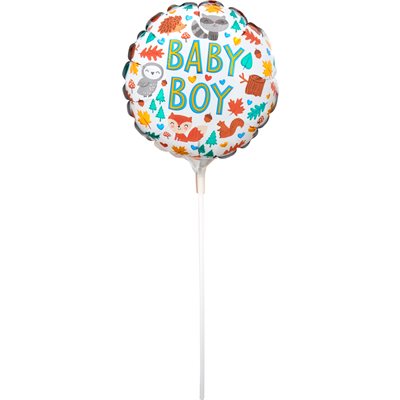 9" M. BABY BOY WOODLAND FUN