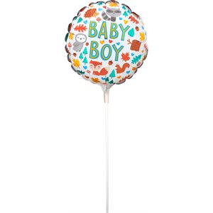 9" M. BABY BOY WOODLAND FUN