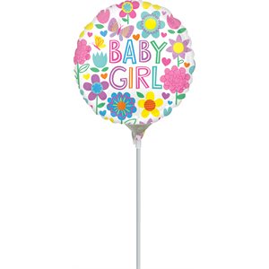 9''M. BABY GIRL FLORAL BUTTERFLY
