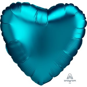 M.18'' COEUR AQUA SATIN LUXE