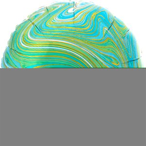 M.18'' ROND BLEU / VERT MARBLEZ