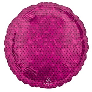 M.18'' BRIGHT PINK SEQUINS