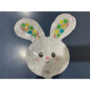 14'' M.SPOTTED BUNNY HEAD
