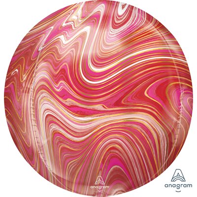 M.15 '' MARBLEZ ORBZ RED & PINK