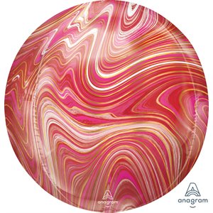 M.15 '' MARBLEZ ORBZ RED & PINK
