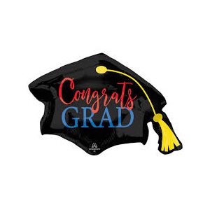 CONGRATS GRAD HAT H / S 31''