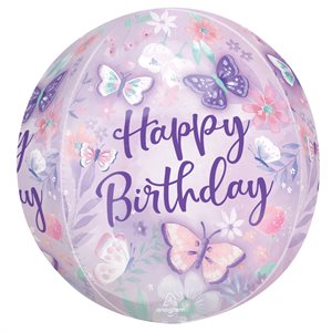 15'' M.FLUTTERS HAPPY BIRTHDAY ORBZ