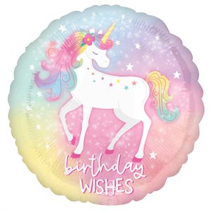 18'' BIRTHDAY WISHES UNICORN