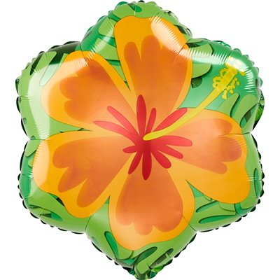M.18'' SUMMER ORANGE & PURPLE HIBISCUS M.18'' SUMMER ORANGE & PURPLE HIBISCUS