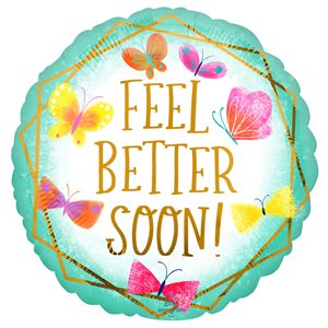 M.18'' FEEL BETTER TEAL & GOLD