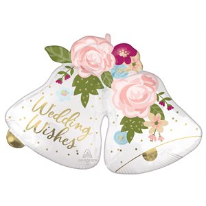 33'' M.SATIN WEDDING WISHES H / S