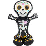 M.52'' DAY OF THE DEAD STANDING SKELETON AIRLOONZ