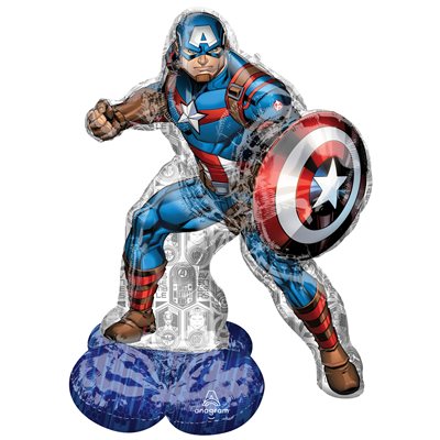M.48'' MARVEL AVENGERS CAPTAIN AMERICA AIRLOONZ M.48'' MARVEL AVENGERS CAPTAIN AMERICA AIRLOONZ