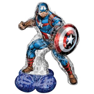 48''M. MARVEL AVENGERS CAPTAIN AMERICA AIRLOONZ