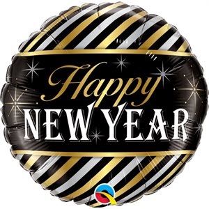 18''M.NEW YEAR DIAGONAL STRIPES