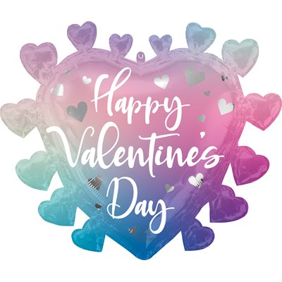 M.27'' HAPPY VALENTINE DAY OMBRÉ H / S