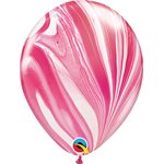 B.11" AGATE RED / WHITE P / 100