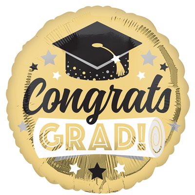 M.18'' CONGRATS GRAD SHINY GOLD M.18'' CONGRATS GRAD SHINY GOLD