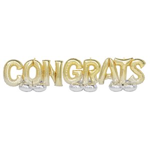 M.CONGRATS 54''X32'' 34''X32'' 43''X32'' KIT AIRLOONZ