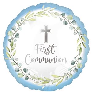 18'' M.MY FIRST COMMUNION BLUE