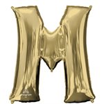 34'' M.LETTER M WHITE GOLD H / S