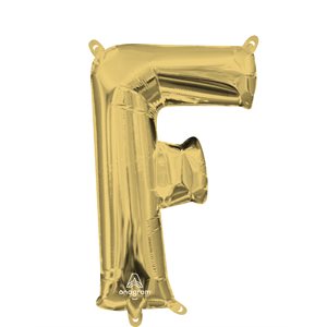 16'' M.LETTER F WHITE GOLD