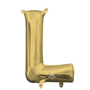 16'' M.LETTER L WHITE GOLD