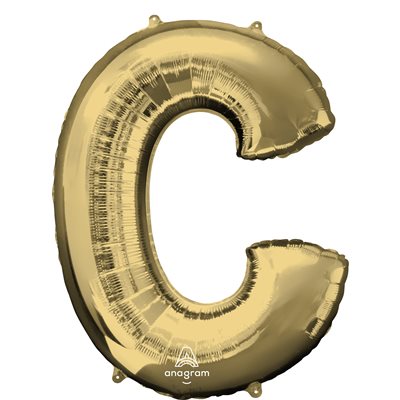 34'' M.LETTER C WHITE GOLD