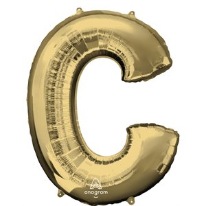34'' M.LETTER C WHITE GOLD
