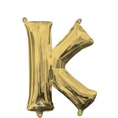 16'' M. LETTER K WHITE GOLD