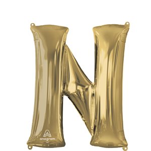 34'' M.LETTER N WHITE GOLD