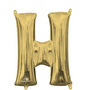 16'' M.LETTER H WHITE GOLD