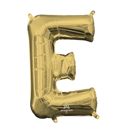16'' M.LETTER E WHITE GOLD