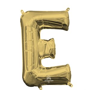 16'' M.LETTER E WHITE GOLD